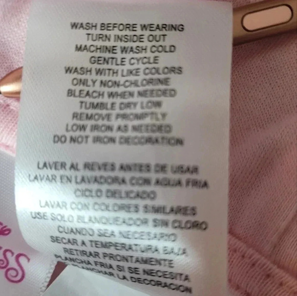 DISNEY PRINCESS Pink Tie Dye Zip-Up Hoodie with pockets. 4T - Picture 9 of 10